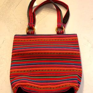 Multicolour beach bag from Mexico